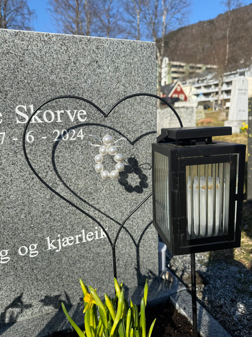 Bestoengelen gravpynt sølv