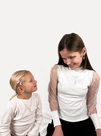 Ninusengel halskjede sølv